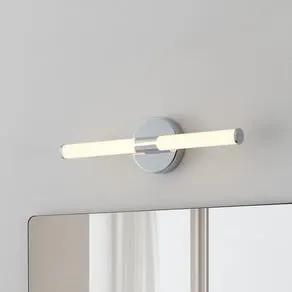 Ramola LED wall light, chrome-coloured, width 45 cm, IP44, CCT
