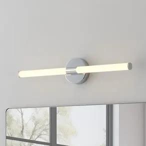 Ramola LED wall light, chrome-coloured, width 60 cm, IP44, CCT