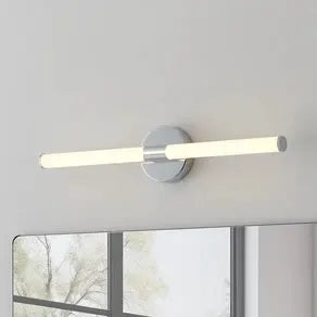 Ramola LED wall light, chrome-coloured, width 60 cm, IP44, CCT
