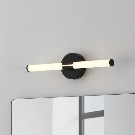 Ramola LED wall light, black, width 45 cm, IP44, CCT