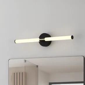 Ramola LED wall light, black, width 60 cm, IP44, CCT