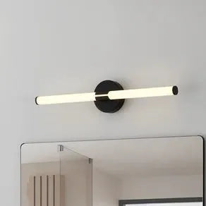 Ramola LED wall light, black, width 60 cm, IP44, CCT