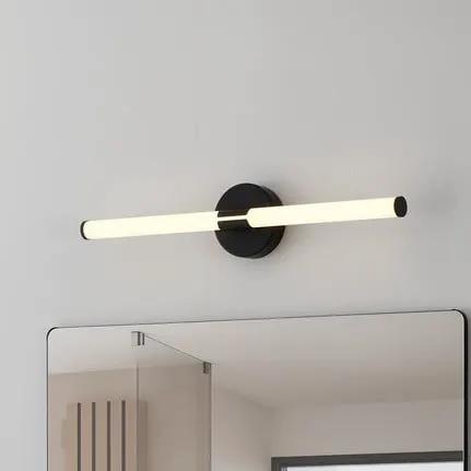 Ramola LED wall light, black, width 60 cm, IP44, CCT