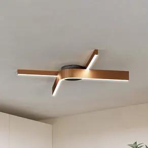 Folcino-Z LED smart ceiling light, bronze-coloured, 64 cm, CCT