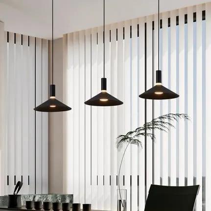 Smart hanging light Conomavilla-Z, black 92 cm 3-bulb CCT RGB