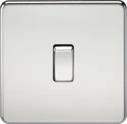 ml Polished chrome 10AX 1G 2-way Switch - Polished Chrome - ml Polished chrome 10AX 1G 2-way Switch - Polished Chrome