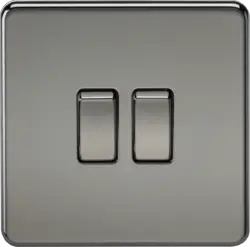 black nickel ml 10AX 2G 2-way Switch - Black Nickel - black nickel ml 10AX 2G 2-way Switch - Black Nickel
