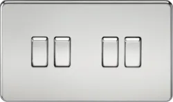 ml Polished chrome 10AX 4G 2-way Switch - Polished Chrome - ml Polished chrome 10AX 4G 2-way Switch - Polished Chrome