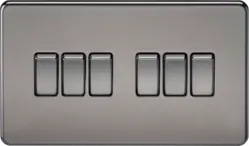 black nickel ml 10AX 6G 2-way Switch - Black Nickel - black nickel ml 10AX 6G 2-way Switch - Black Nickel