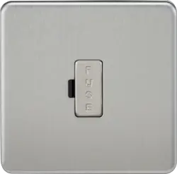 Brushed Chrome ML 13A Fused Spur Unit - Brushed Chrome - Electrical Brushed Chrome ML 13A Fused Spur Unit - Brushed Chrome Electrical