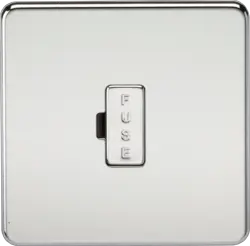 ml Polished chrome 13A Fused Spur Unit - Polished Chrome - ml Polished chrome 13A Fused Spur Unit - Polished Chrome