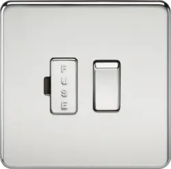 ml Polished chrome 13A Switched Fused Spur Unit - Polished Chrome - ml Polished chrome 13A Switched Fused Spur Unit - Polished Chrome