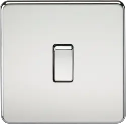 ml Polished chrome 20A 1G DP Switch - Polished Chrome - ml Polished chrome 20A 1G DP Switch - Polished Chrome