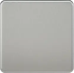 Brushed Chrome ML 1G Blanking Plate - Brushed Chrome - Electrical Brushed Chrome ML 1G Blanking Plate - Brushed Chrome Electrical
