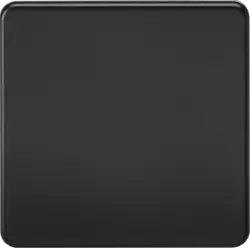 ml matt black 1G Blanking Plate - Matt Black - ml matt black 1G Blanking Plate - Matt Black