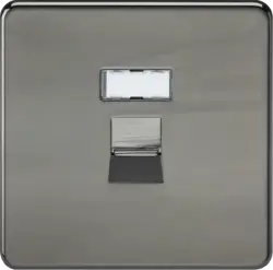black nickel ml RJ45 Network Outlet - Black Nickel - black nickel ml RJ45 Network Outlet - Black Nickel