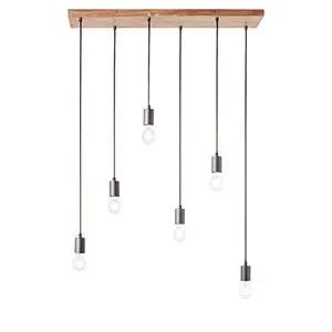 Endon Lighting Stellan 6lt Linear Pendant - Endon Lighting Stellan 6lt Linear Pendant