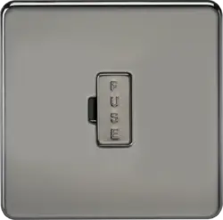 black nickel ml 13A Fused Spur Unit - Black Nickel - black nickel ml 13A Fused Spur Unit - Black Nickel