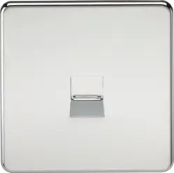 ml Polished chrome Telephone Master Socket - Polished Chrome - ml Polished chrome Telephone Master Socket - Polished Chrome