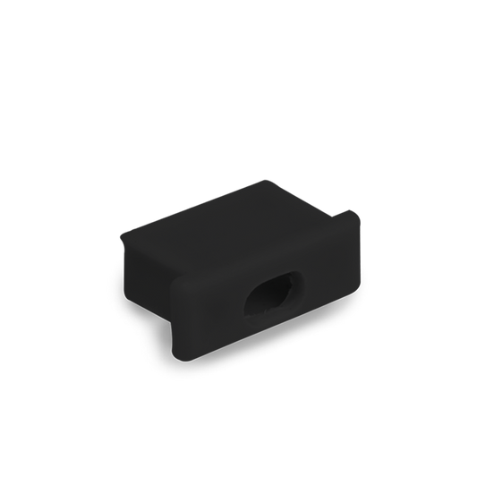 Cable Entry Channel End Cap (EN-CH101) - Black