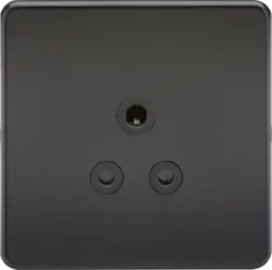 ml matt black 5A Unswitched Socket - Matt Black with Black Insert - ml matt black 5A Unswitched Socket - Matt Black with Black Insert