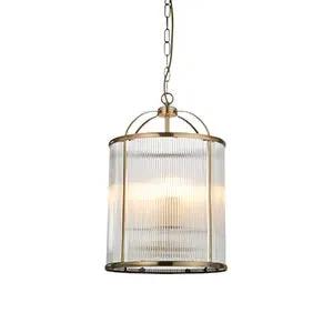 Endon Lighting Lambeth Ribbed 4lt Pendant - Endon Lighting Lambeth Ribbed 4lt Pendant