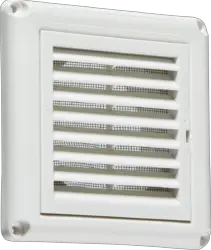 a grilles 100mm/4 inch Extractor Fan Grille with Fly Screen - White - a grilles 100mm/4 inch Extractor Fan Grille with Fly Screen - White