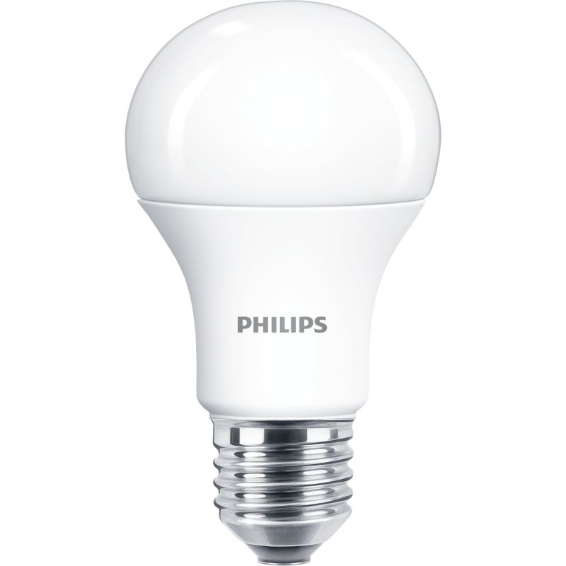 A19 E26 15W LED light bulb with screw base, white, for home and business lighting