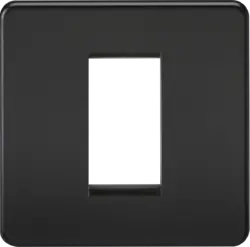 ml matt black 1G Modular Faceplate - Matt Black - ml matt black 1G Modular Faceplate - Matt Black