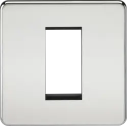 ml Polished chrome 1G Modular Faceplate - Polished Chrome - ml Polished chrome 1G Modular Faceplate - Polished Chrome