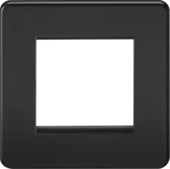 ml matt black 2G Modular Faceplate - Matt Black - ml matt black 2G Modular Faceplate - Matt Black
