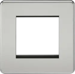 ml Polished chrome 2G Modular Faceplate - Polished Chrome - ml Polished chrome 2G Modular Faceplate - Polished Chrome