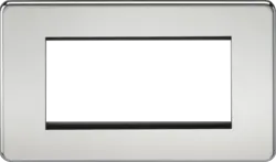 ml Polished chrome 4G Modular Faceplate - Polished Chrome - ml Polished chrome 4G Modular Faceplate - Polished Chrome
