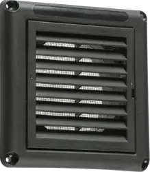 a grilles 100mm/4 inch Extractor Fan Grille with Fly Screen - Black - a grilles 100mm/4 inch Extractor Fan Grille with Fly Screen - Black