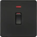 ml matt black 45A DP Switch with Neon (1G size) - Matt Black - ml matt black 45A DP Switch with Neon (1G size) - Matt Black