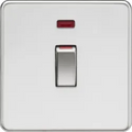 ml Polished chrome 45A DP Switch with Neon (1G size) - Polished Chrome - ml Polished chrome 45A DP Switch with Neon (1G size) - Polished Chrome