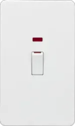 ml matt white 45A DP Switch with Neon (2G size) - Matt White - Electrical ml matt white 45A DP Switch with Neon (2G size) - Matt White Electrical