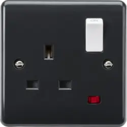 Part M Knightsbridge 13A 1G DP Switched Socket with Neon [Part M compliant] - Part M Knightsbridge 13A 1G DP Switched Socket with Neon [Part M compliant]