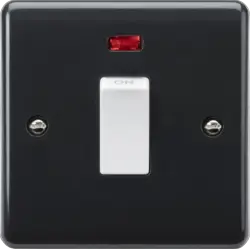 Part M Knightsbridge 45A DP switch with Neon (1G Size) [Part M Compliant] - Part M Knightsbridge 45A DP switch with Neon (1G Size) [Part M Compliant]