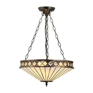 Endon Lighting Fargo 3lt Medium Inverted Pendant - Endon Lighting Fargo 3lt Medium Inverted Pendant