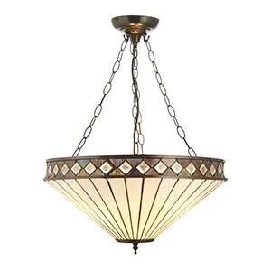 Endon Lighting Fargo 3lt Large Inverted Pendant - Endon Lighting Fargo 3lt Large Inverted Pendant