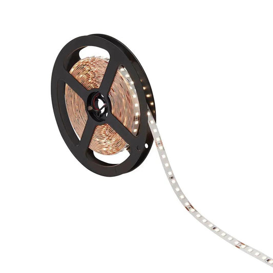 LED strip light on a black reel, energy efficient lighting accessory for homes and businesses