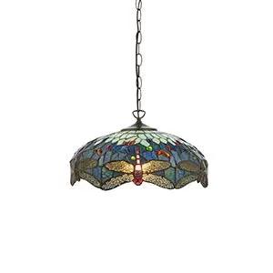 Endon Lighting Dragonfly blue Medium pendant - Endon Lighting Dragonfly blue Medium pendant