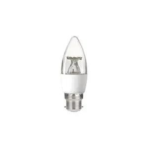 Integral CANDLE BULB B22 470LM 4.9W 4000K NON-DIMM 240 BEAM CLEAR INTEGRAL - Integral CANDLE BULB B22 470LM 4.9W 4000K NON-DIMM 240 BEAM CLEAR INTEGRAL