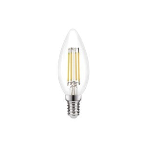 Integral OMNI FILAMENT CANDLE BULB E14 470LM 3.4W 4000K DIMMABLE 330 BEAM CLEAR FULL GLASS INTEGRAL - Integral OMNI FILAMENT CANDLE BULB E14 470LM 3.4W 4000K DIMMABLE 330 BEAM CLEAR FULL GLASS INTEGRAL