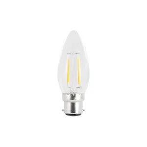 Integral OMNI FILAMENT CANDLE BULB B22 250LM 2.0W 4000K NON-DIMM 320 BEAM CLEAR FULL GLASS INTEGRAL - Integral OMNI FILAMENT CANDLE BULB B22 250LM 2.0W 4000K NON-DIMM 320 BEAM CLEAR FULL GLASS INTEGRAL