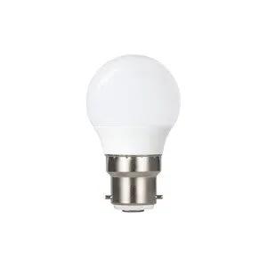 Integral GOLF BALL BULB B22 806LM 7.3W 4000K NON-DIMM 220 BEAM FROSTED INTEGRAL - Integral GOLF BALL BULB B22 806LM 7.3W 4000K NON-DIMM 220 BEAM FROSTED INTEGRAL