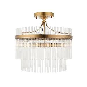Endon Lighting Marietta 3lt Semi Flush - Endon Lighting Marietta 3lt Semi Flush
