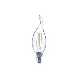 Integral OMNI FILAMENT CANDLE BULB FLAME TIP E14 250LM 2W 4000K NON-DIMM 320 BEAM CLEAR FULL GLASS INTEGRAL - Integral OMNI FILAMENT CANDLE BULB FLAME TIP E14 250LM 2W 4000K NON-DIMM 320 BEAM CLEAR FULL GLASS INTEGRAL