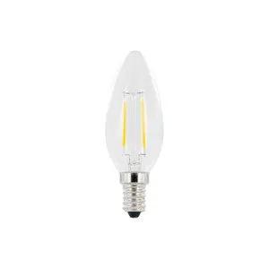 Integral OMNI FILAMENT CANDLE BULB E14 250LM 1.8W 4000K NON-DIMM 330 BEAM CLEAR FULL GLASS INTEGRAL - Integral OMNI FILAMENT CANDLE BULB E14 250LM 1.8W 4000K NON-DIMM 330 BEAM CLEAR FULL GLASS INTEGRAL
